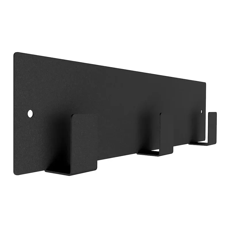 Черна метална кухненска закачалка