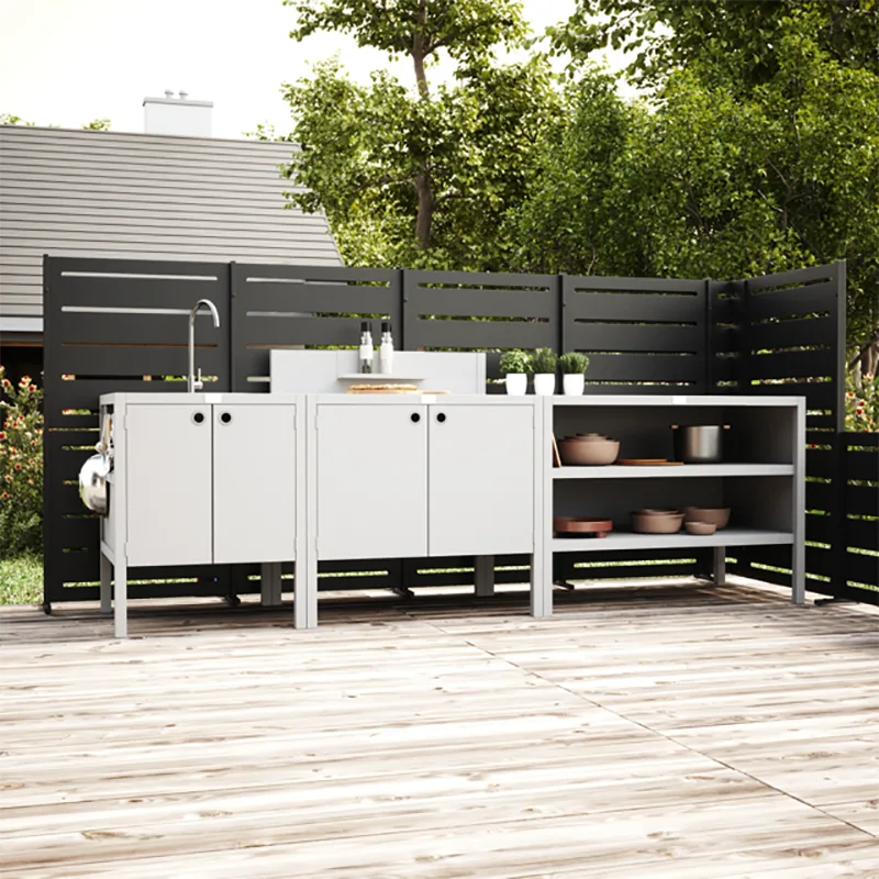 Double Door Outdoor Kitchen Cabinet