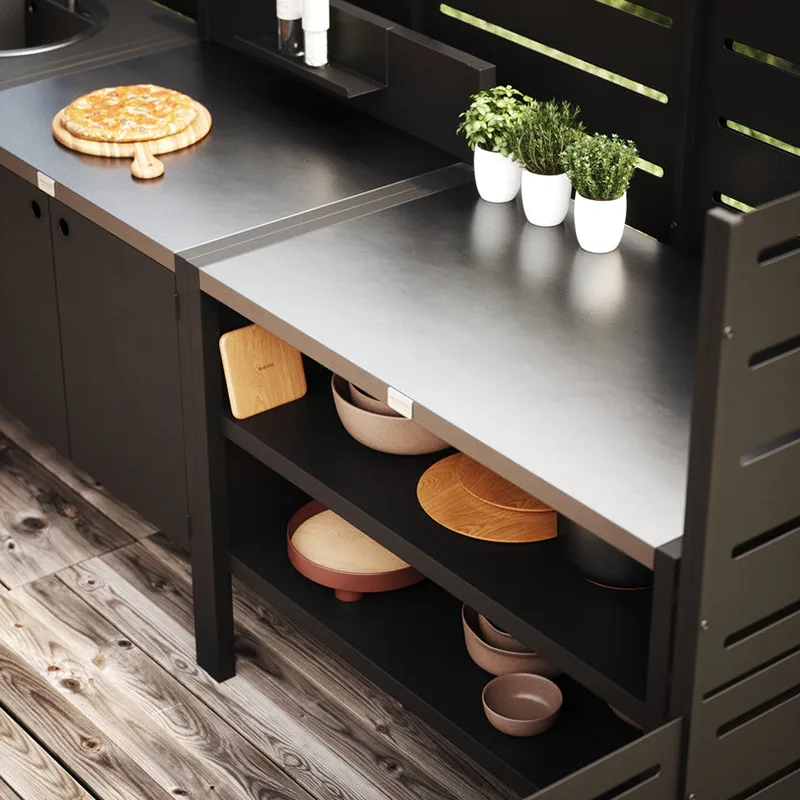 Double Door Outdoor Kitchen Cabinet