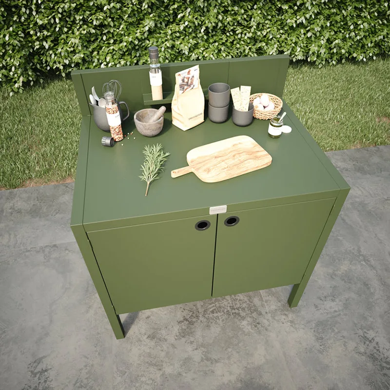 Double Door Outdoor Kitchen Cabinet