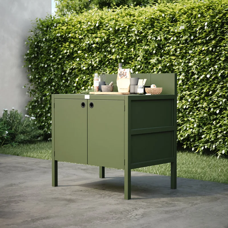 Double Door Outdoor Kitchen Cabinet