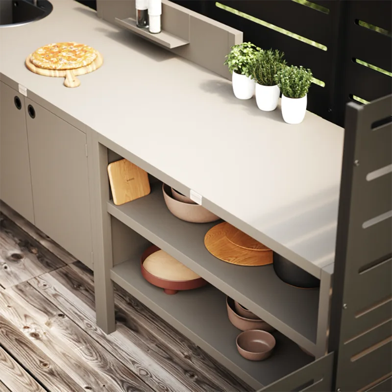Double Door Outdoor Kitchen Cabinet
