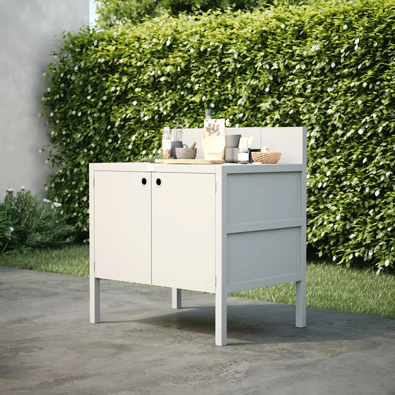 Double Door Outdoor Kitchen Cabinet