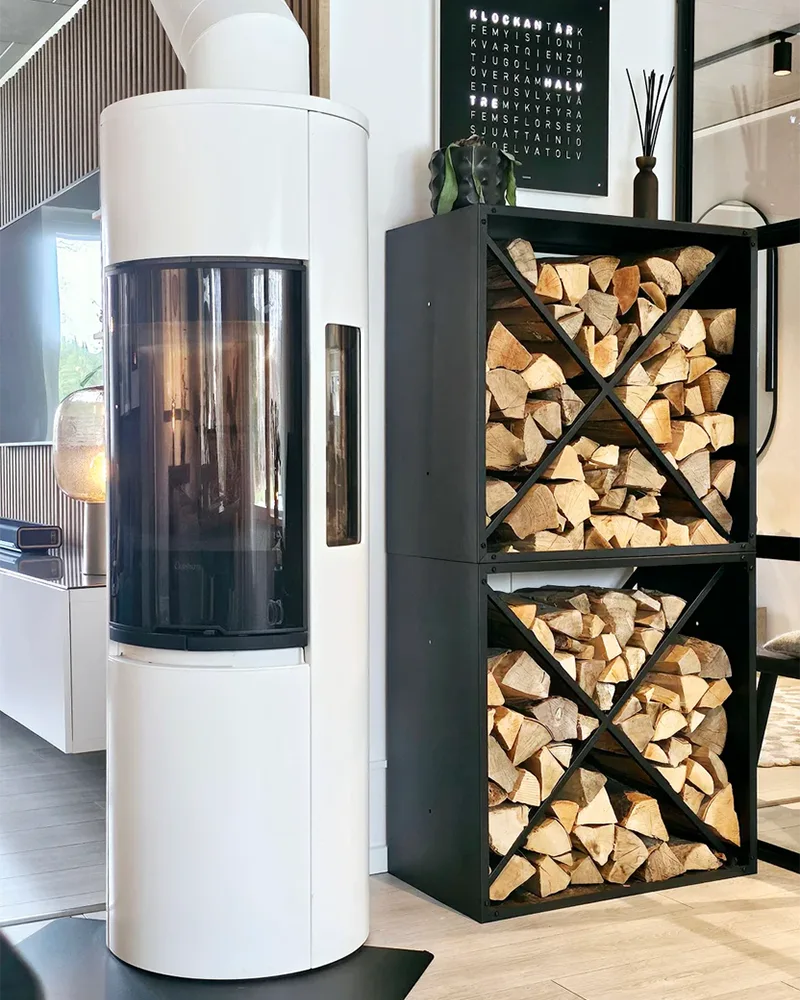 Outdoor Metal Rectangular Log Holder Firewood Rack